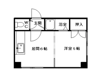 アーバン平岸【00101号室】の間取り