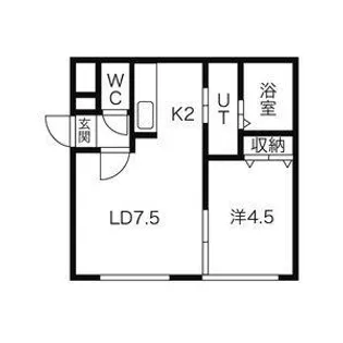 NOON澄川(ヌーン澄川)【0305号室】の間取り