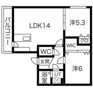 GRANEIGE YAMAHANA【4階】の間取り