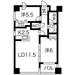 ノヴァ学園前【4階】の間取り