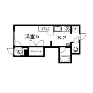 FACE1・3【101号室】の間取り