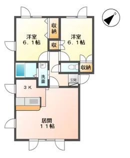 桜花壱番館【2階】の間取り