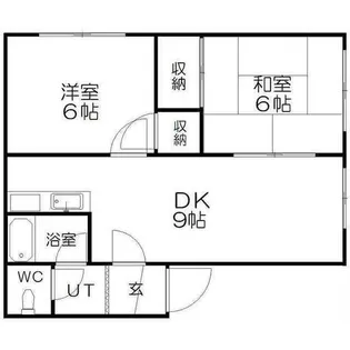 ラフォーレ山鼻【102号室】の間取り