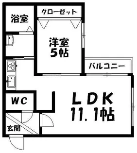 フェイバリト澄川【3階】の間取り