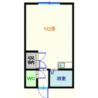 新星荘【202号室】の間取り