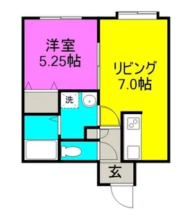 フロンティア藤野【203号室】の間取り