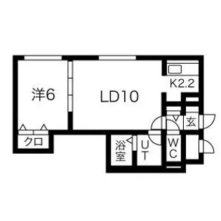 ノーブル円山【401号室】の間取り