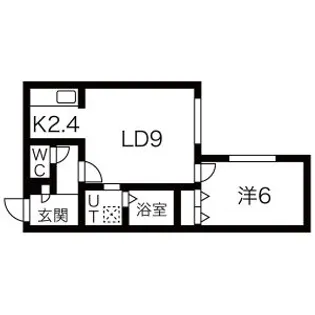 EATON RESIDENCE中の島【4階】の間取り
