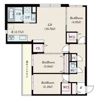 ミュンヘンスクエアⅠ番館【4階】の間取り