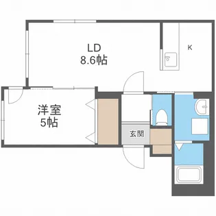 ルミナス山鼻【4階】の間取り
