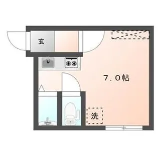 TーROUTE(ティールート)菊水【212号室】の間取り