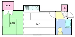 コーポのと【205号室】の間取り
