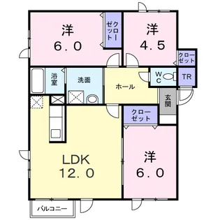 サニーパーク西宮の沢【1階】の間取り