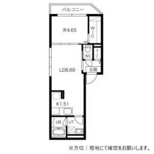 ALEGRIA月寒(アレグリア月寒)【0401号室】の間取り