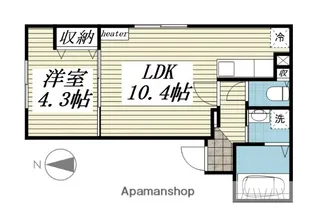 ASTI−STAGE −ANELA−【401号室】の間取り