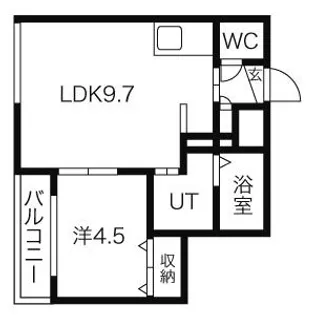 サウスポルト澄川【405号室】の間取り