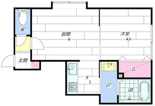 チャオサッポロ【201号室】の間取り