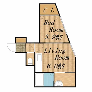 グランパレスK【302号室】の間取り