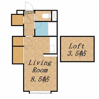 グランジュール中の島【2階】の間取り