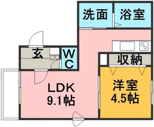 北海道札幌市豊平区福住一条1丁目【マンション】の間取り