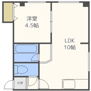 もえぎ第2マンション【743号室】の間取り