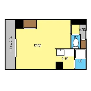 ミラバ澄川【602号室】の間取り