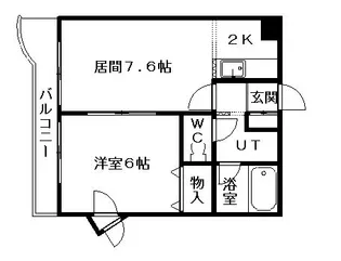 カンパーナ平岸【00207号室】の間取り