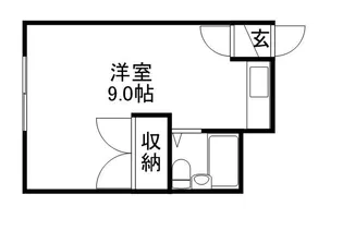 1Rの間取り画像