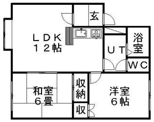 クレストール高柳【1階】の間取り