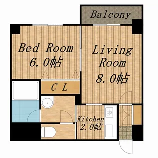 フランセジュール豊平3条【5階】の間取り