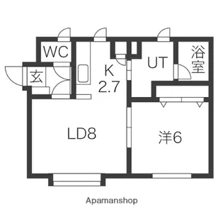 ラキア21【3階】の間取り