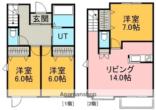 クレール伍番館【102号室】の間取り