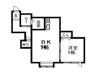 メゾンドアンⅡ【202号室】の間取り