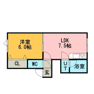 シャトージェミニ北広島【205号室】の間取り