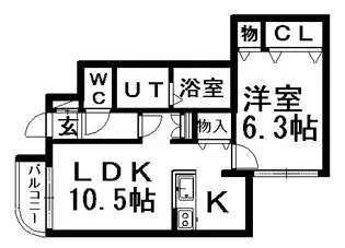 エクセレント本郷【3階】の間取り