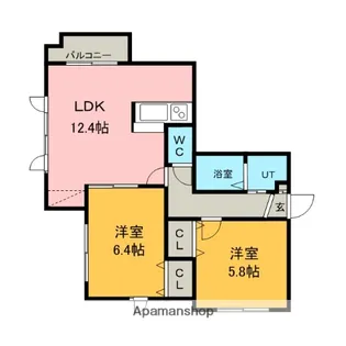 ファミリーコート新札幌【301号室】の間取り