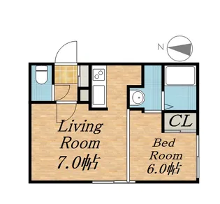 パークフォレスト【402号室】の間取り