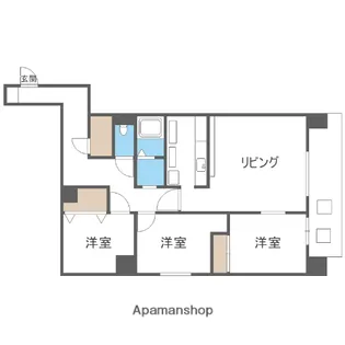 スカイコート【3階】の間取り