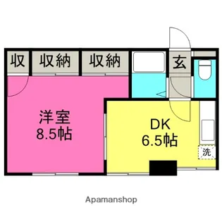 関ハイツ【3階】の間取り