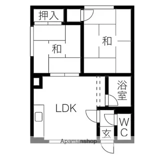 コーポ谷【1階】の間取り