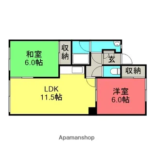 ライブフラッツ【2階】の間取り