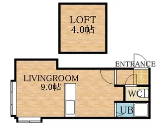 ドミール本通【201号室】の間取り