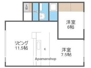 ザ・スペイジーA【103号室】の間取り