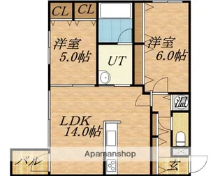 モルティーニ東札幌【4階】の間取り