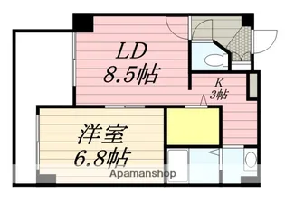 シティロイヤル平和通【8階】の間取り