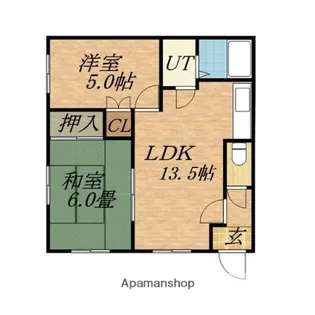 ヴィラウエスト【202号室】の間取り