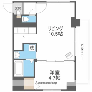 グランドヴュー共応【801号室】の間取り