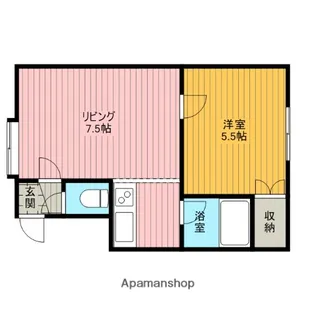 コンフォートA45【102号室】の間取り