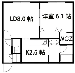 グランメール本郷通6B【403号室】の間取り