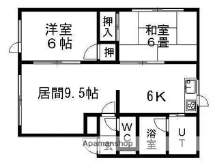 エスポワールB【201号室】の間取り
